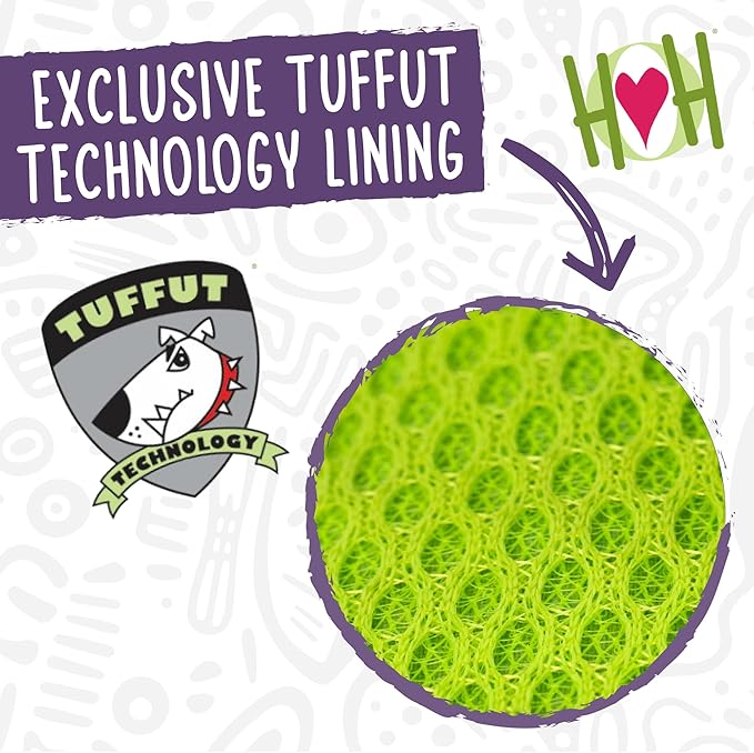 HuggleHounds Knottie Plush Dog Toy - Dog Stuffed Animal Toy, Puppy Toys, Squeaky Dog Toy for Small, Medium & Large Dogs, Durable Plush to Keep Them Busy - Rainbow Unicorn, Small