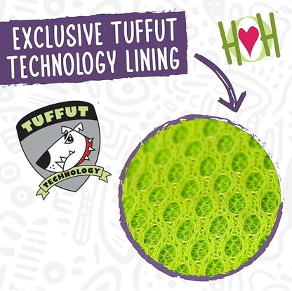 HuggleHounds Knottie Plush Dog Toy - Dog Stuffed Animal Toy, Puppy Toys, Squeaky Dog Toy for Small, Medium & Large Dogs, Durable Plush to Keep Them Busy - Rainbow Unicorn, Small