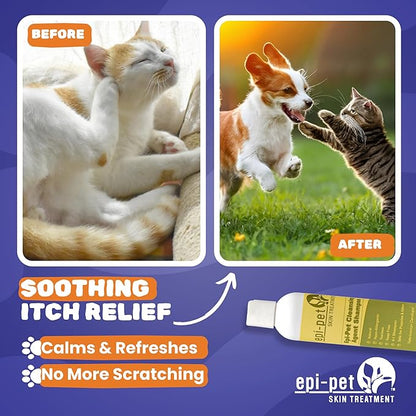 Epi-Pet Cleansing Agent Pet Shampoo, 8 oz, White and Green (80518)