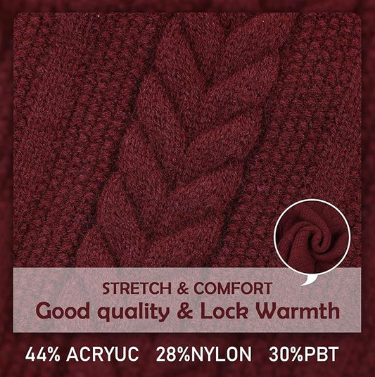 Dog Sweater Medium Size Dog, Red Knit Dog Sweater for Christmas, Thermal Knitted Dog Fall Clothes, Thanksgiving Dog Costumes, Soft Dog Turtleneck Sweater for Medium Dogs Schnauzer, Bichon Frise, Red M