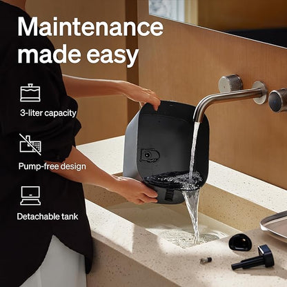 PETLIBRO Upgrade Cat Water Fountain Stainless Steel Tray, Dockstream 2 Cat Fountain Indoor, 3L/101oz Auto Cat Fountains for Drinking, App Monitoring Pet Water Fountain Dog, 5G WiFi Cat Water Dispenser