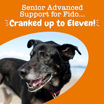 Zesty Paws Senior Dog Multivitamin Treats - Glucosamine for Dogs + Digestive Enzymes & Probiotics - Grain Free Dog Vitamins and Supplements for Skin & Coat + Immune Health Chicken - Advanced - 90ct