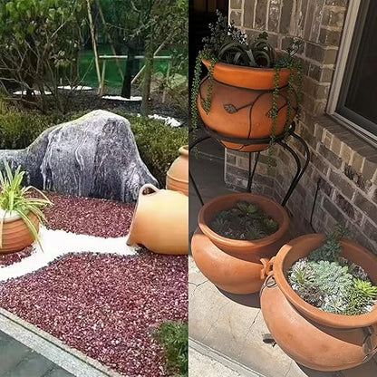 1LB Natural Gravel Pebbles, Cactus and Succulent Plants Pebbles, Small Decorative Polished Stones, Mixed Color River Rocks for Potted Plants, Vases, Aquariums, Terrarium and Outdoor Gardening