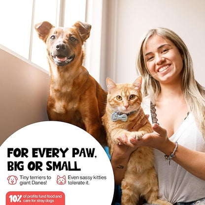 Paw Cleaner for Dogs & Cats, 200ml No-Rinse Dog Paw Cleaner Washer, Gentle Unscented Foaming Cleanser with Built-in-Brush, Paw Cleanser for Repairing & Restoring Cracked Paws (5.07 oz)