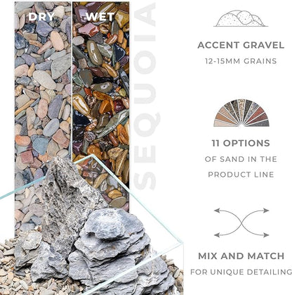 Ultum Nature Systems Controsand Sequoia Gravel (3L) - Small Pebbles for Fish Tank - Planted Aquarium Rocks - Fish Tank Substrate - Aquarium Pebbles - Versatile Fish Tank Stones