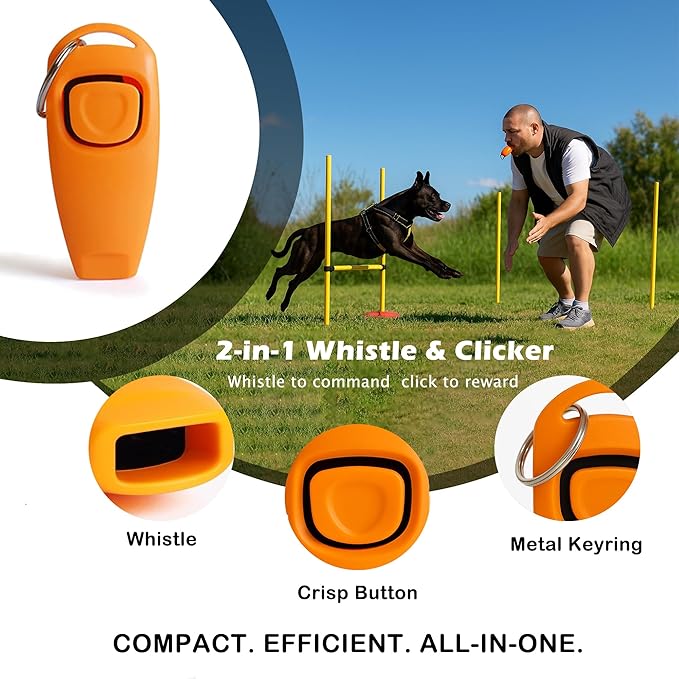 Dog Treat Pouches Bag for Training – Removable Liners, Large Opening Capacity Treat Bag with Clicker, Training Guide, Waist Strap Clip Treat Fanny Pack for Dog Training and Walking