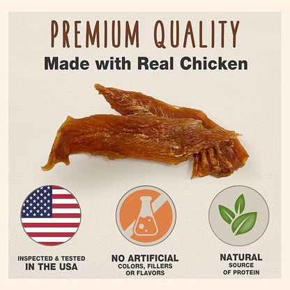 Cadet Gourmet Chicken Breast Dog Treats - Healthy & Natural Chicken Dog Training Treats for Small & Large Dogs - Inspected & Tested in USA (14 oz.)