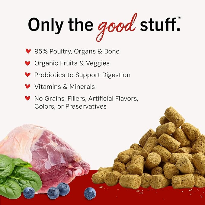 Stella & Chewy's Freeze-Dried Raw Duck Duck Goose Meal Mixers - Dog Food Topper and Mixer - Made with 95% Cage-Free Poultry, Organs & Bone - Perfect for Picky Eaters - Grain-Free - 3.5 oz