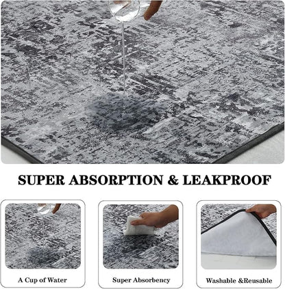 Qeils Washable Pee Pads for Dogs, 2 Pack Reusable Puppy Pads 18"x24" Super Absorbent Leakproof Dog Training Pads, Non-Slip Potty Pads for Crate, Floor, Couch, Whelping Pads Litter Mat Puppy Supplies