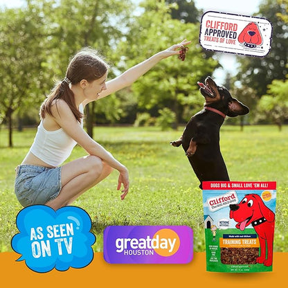 Clifford The Big Red Dog Soft Training Treats for Puppies and Dogs – Healthy, High Protein, Grain Free, Soft Puppy Treats for Small Dogs and Large – Real Chicken Mini Bites – 20oz