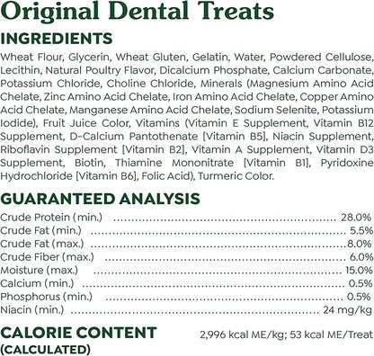 Greenies Original Petite Dental Dog Treats, (4) 30 ct Packs (120 Treats)