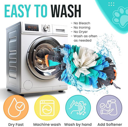 20 Inch Snuffle Mat for Dogs with Training Clicker Interactive Sniff mat and Puzzle Toy Slow Feeder for Stress Relief and Boredom – Washable Foraging Rug and Treat Dispensing Mat for All Breeds