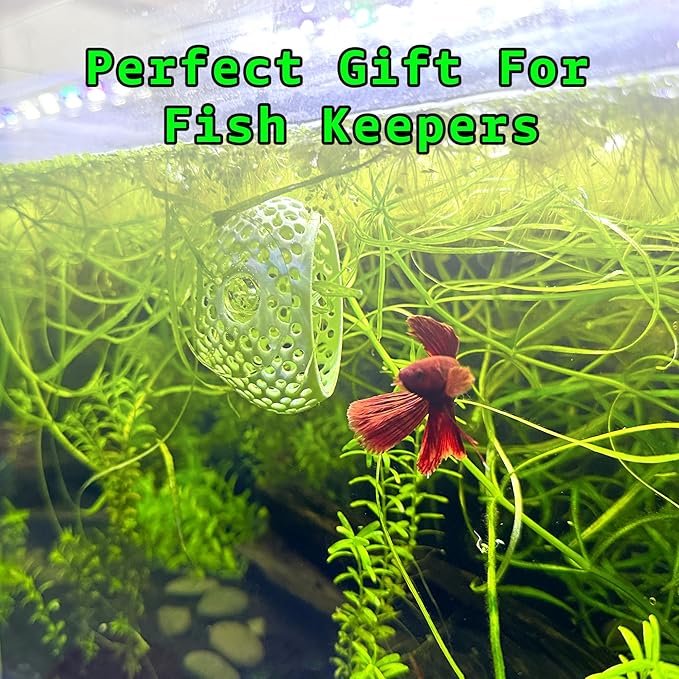 CTWPets Betta Bulb Hide | Betta Rest Fish Tank Ornament | Aquarium Cave with Suction Cup for Small Fish Tank, Betta Habitat, Shrimp Hideout, Aquatic Decor (Bubblegum Pink)