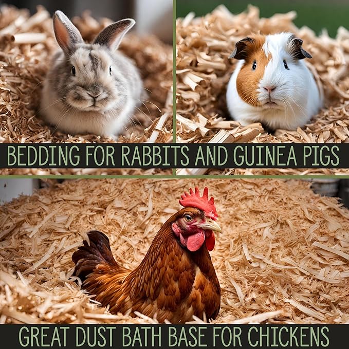 Soil Sunrise Natural Cedar Shavings Mulch/Bedding (12 Quarts) Garden Mulch and Small Animal Pet Bedding