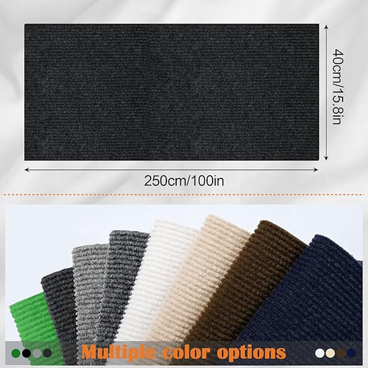 Cat Scratch Furniture Protector - 100" x 15.8" Trimmable Self-Adhesive Cats Claws Scratch Pads, DIY Cat Climbing Couch Protector for Scratch Post Cat Tree Replacement Indoor (Black)