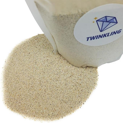 TWINKLING Silica Sand, Aquarium Sand, Horticultural Sand, Vermiculite, Coarse Sand for Plants, Fire Pit, Aquarium, Fish Tank, Resin Art, DIY Craft, Vase Filler, Home Decor, 410g/14.5oz (50-80 Mesh)