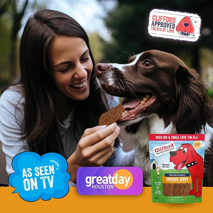 Clifford The Big Red Dog Soft Training Treats for Puppies and Dogs – Healthy, High Protein, Grain Free, Soft Puppy Treats for Small Dogs and Large – Real Chicken Jerky – 24oz