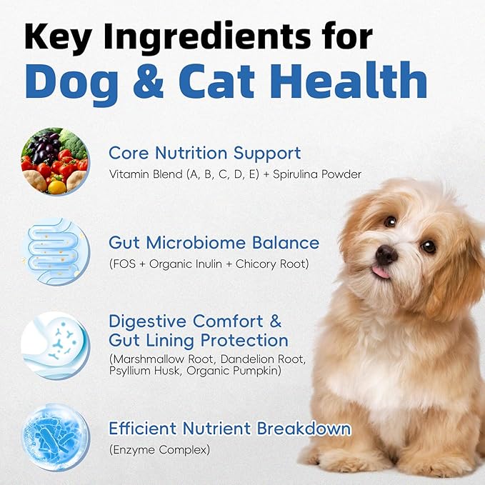 Probiotics Dog Allery Chews for Dogs, Improve Itchy Skin Itchy Ears, Yeast Balance, Gut Health, Probiotics (10 Billion CFU) for Dog Immune Health & Allergy Relief Chews + Vitamins Blend