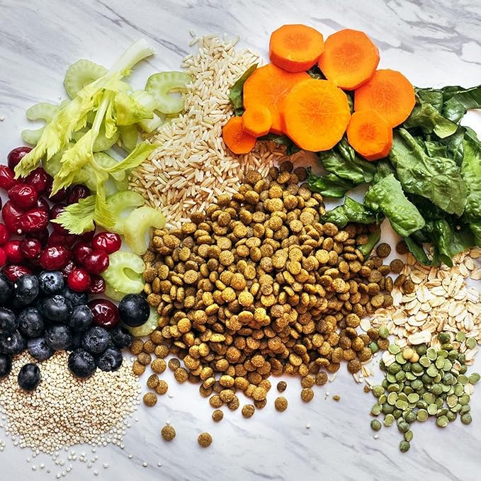 V-dog Vegan Mini Kibble Dry Dog Food (4.5 LB) Small Breed Dogs | Plant-Based Protein with Added Taurine for Sensitive Stomach and Skin | All Natural Made in US