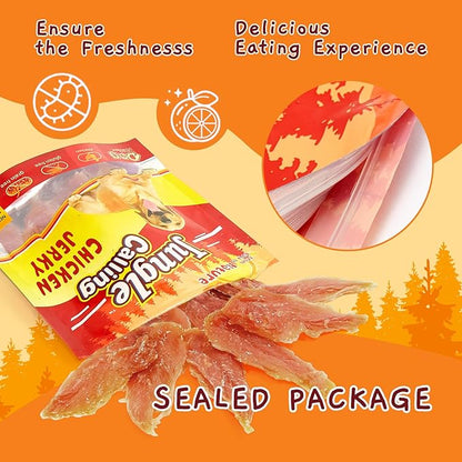 Jungle Calling Dog Treats Chicken Jerky Training Treats, Slow Roasted Snacks for Medium and Large Dogs Chewy Treats 10.6 Ounce (Chicken Jerky)