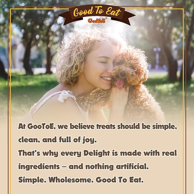 Gootoe Soft Chicken Breast Strips 1 lb, Dog Treats, All Natural, Grain-Free, High-Protein, Healthy & Easily Digestible, Soft Texture