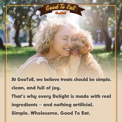 Gootoe Soft Chicken Breast Strips 1 lb, Dog Treats, All Natural, Grain-Free, High-Protein, Healthy & Easily Digestible, Soft Texture