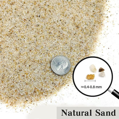 5 lbs Aquarium Silica Sand. 0.4-0.8 mm Mini Gravel Substrate for Fish Tank, Plants Potted, Fire Pits, Candle, Vase Filler and Crafts