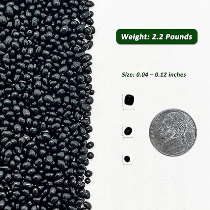 BXI 2.2 Lbs Small Aquarium Substrate Gravel Sand, Polished Smooth Fish Tank Gravel, Colorfast Uncoated Vibrant Blue Sea Glass, Decorative Stones for Vase Fillers, Fairy Garden, Potted Plants