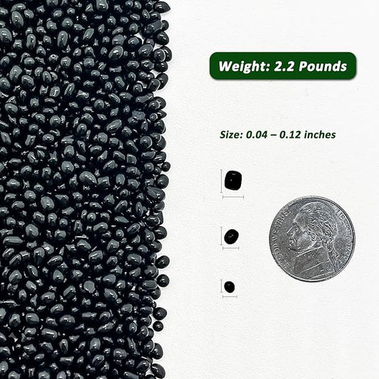 BXI 2.2 Lbs Small Aquarium Substrate Gravel Sand, Polished Smooth Fish Tank Gravel, Colorfast Uncoated Vibrant Blue Sea Glass, Decorative Stones for Vase Fillers, Fairy Garden, Potted Plants