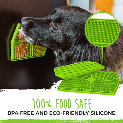 Mighty Paw Dog Lick Pad - BPA-Free Silicone Mat - Anxiety Relief, Dental Health Support, Easy Grooming, Slow Feeding, Dishwasher Safe