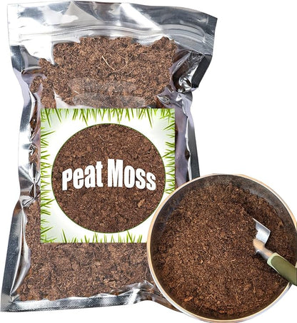 Organic Sphagnum Peat Moss, Added to Soil and Enriches Plant Roots, Gardening Soil Amendment and Carnivorous Plant Soil Media(2qt)