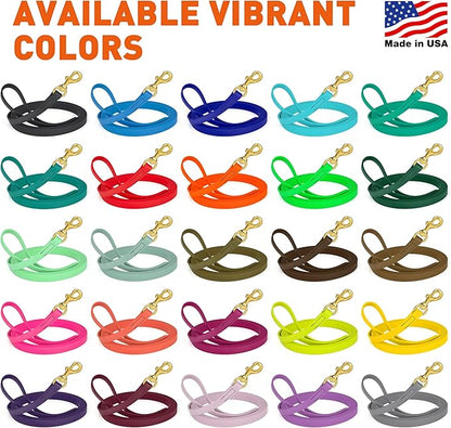 Viper Biothane K9 Working Dog Leash Waterproof Lead for Tracking Training Schutzhund Odor-Proof Long Line with Solid Brass Snap for Puppy Medium and Large Dogs, 10ft Passionfruit Pink
