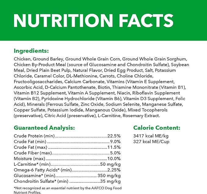 IAMS Proactive Health Healthy Weight Control Large Breed Adult Dry Dog Food with Real Chicken, 29.1 lb. Bag