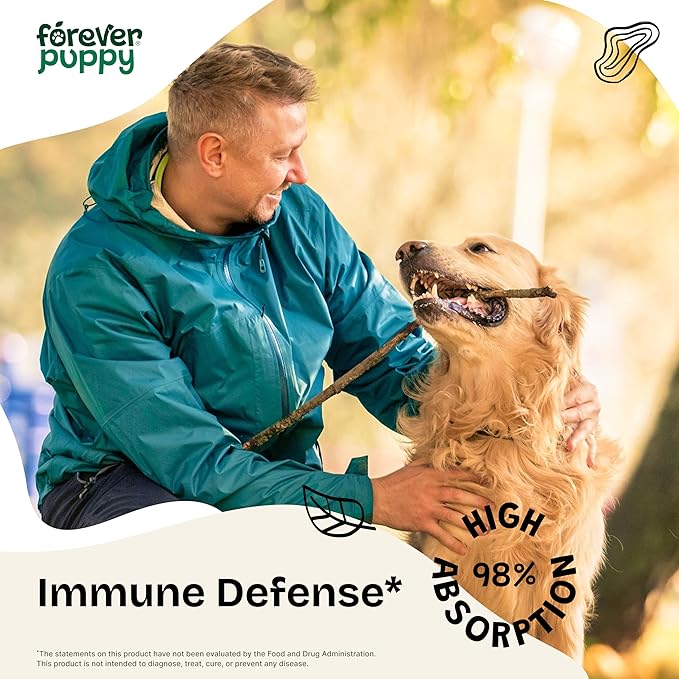Forever Puppy Immune Drops for Dogs - Echinacea & Mullein Leaf Extract - Liquid Immune Support Supplement for Dogs of All Breeds & Sizes - 4 fl oz