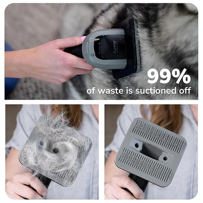 FURME Original Pet Grooming Vacuum Kit - Cat & Dog Grooming Kit for Easy Pet Care at Home, Quiet & Safe Dog Hair Remover Machine with Brush, Clipper, Shedding & Cleaner Tools & 1L Canister