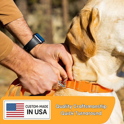 PAWBLEFY Personalized Dog Collars - Reflective Nylon Collar Customized with Name and Phone Number Adjustable Sizes for Small Dogs, Medium, Large 4 Colors Male Female boy Girl Puppies