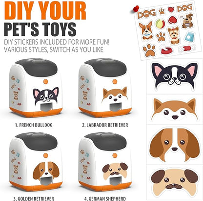 Dog Puzzle Feeder Toy – Remote Control Automatic Treat Dispenser with Light, Interactive IQ Training Slow Feeder, Large Capacity for All Dog Breeds