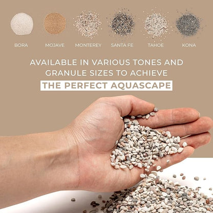 UNS Controsand - Tahoe, 3L - Natural Freshwater 3-5 mm Neutral Gravel - Decorative Small Rocks for Aquascaping Planted Tank - Aquarium Terrarium Substrate for Betta, Shrimp, Fish, Reptile Decor