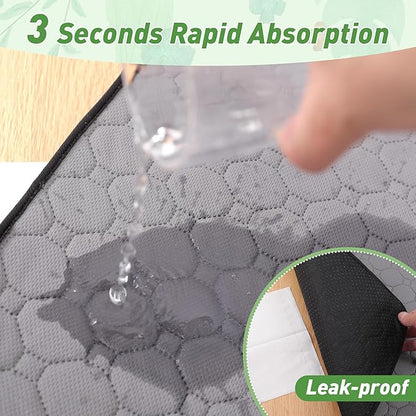 LWYMX Guinea Pig Bedding, Guinea Pig Pee Pads Washable and Reusable 2 Pack, Guinea Pig Fleece Cage Liners12*24