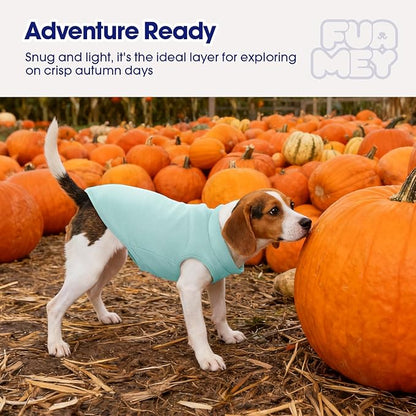 FUAMEY Dog Fleece Vest for Large Dogs,Warm Stretchy Dog Sweatshirts Pullover with Leash Hole Dogs Sweater Soft Pet Turtleneck Cozy Pet Vest Lightweight Sleeveless Blue XXL