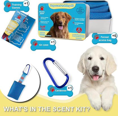 Dog Scented Training Kit Fun for Dogs- Nose Work for Dogs, Hide and Seek Dog Toys, Enhance Dog Brain Games, Nose Scent Work Games for All Ages Dog, Dog Scent Training Box, Scent Work Kit for Dogs