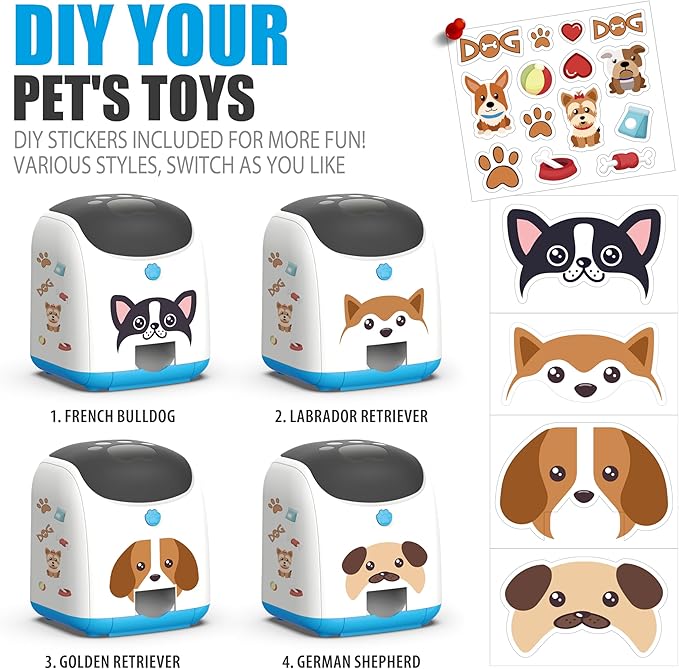 PICAPETS Dog Puzzle Feeder Toy – Remote Control Automatic Treat Dispenser with Light, Interactive IQ Training Slow Feeder, Large Capacity for All Dog Breeds