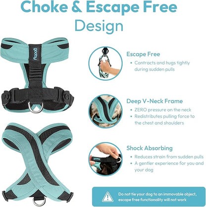 Gooby Comfort X One Dog Harness - Head-in Dog Harness for Small & Medium Sized Dogs - Escape-Free & Choke Free - Breathable Mesh, Shock Absorbing, Easy Snap & Swivel Buckles - Miami Yellow, 2X-Small