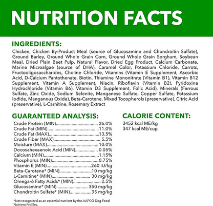 IAMS Proactive Health Healthy Aging Large Breed Dog Food for Mature and Senior Dogs with Real Chicken, 15 lb. Bag