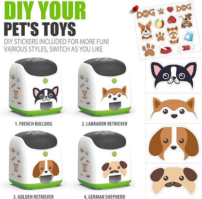 Dog Puzzle Feeder Toy – Remote Control Automatic Treat Dispenser with Light, Interactive IQ Training Slow Feeder, Large Capacity for All Dog Breeds