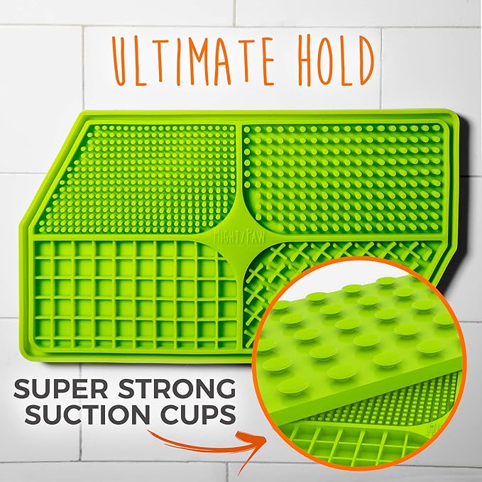 Mighty Paw Dog Lick Pad - BPA-Free Silicone Mat - Anxiety Relief, Dental Health Support, Easy Grooming, Slow Feeding, Dishwasher Safe