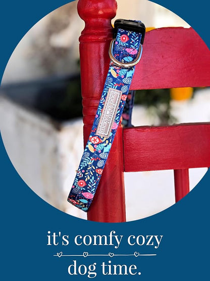 Lucky Love Dog - Adjustable Collar and Leash Set with Easy Click Buckle for Small to Large Dogs, Durable, & Comfortable Collar for Male & Female Dogs, Puppies & Adult - Sweet Holiday Combo, XS