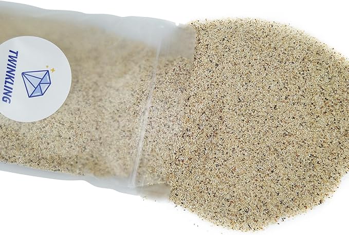 TWINKLING Silica Sand, Aquarium Sand, Horticultural Sand, Vermiculite, Coarse Sand for Plants, Fire Pit, Aquarium, Fish Tank, Resin Art, DIY Craft, Vase Filler, Home Decor, 410g/14.5oz (30-60 Mesh)