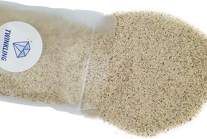 TWINKLING Silica Sand, Aquarium Sand, Horticultural Sand, Vermiculite, Coarse Sand for Plants, Fire Pit, Aquarium, Fish Tank, Resin Art, DIY Craft, Vase Filler, Home Decor, 410g/14.5oz (30-60 Mesh)