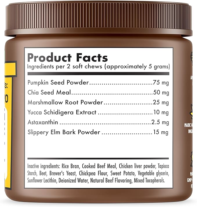 LEGITPET Anal Gland Relief Chews for Dogs Fiber & Digestive Support Supplement Soft Treats for Healthy Bowel & Gland Function Helps Reduce Scooting Promotes Dog Health & Comfort 120 pcs